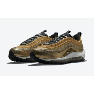 Nike Air Max 97 Golden Gals Metallic Gold Women's Sneakers Size 6 DO5881-700